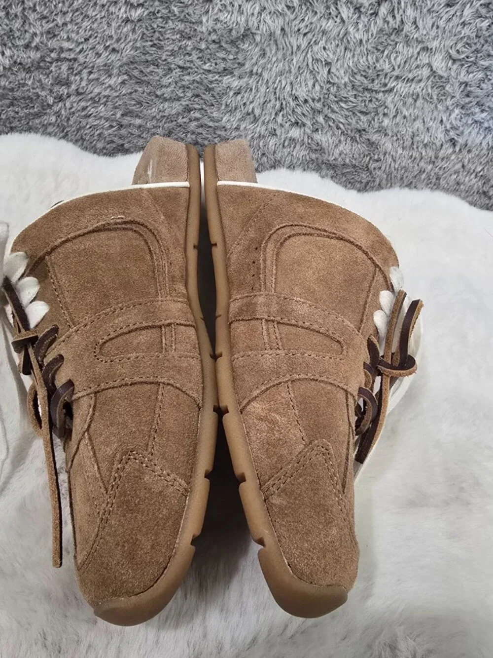 Steve Madden Women's Maysa Lace-Up Slip-On Sneakers Tan Sport Suede Size 6 NEW